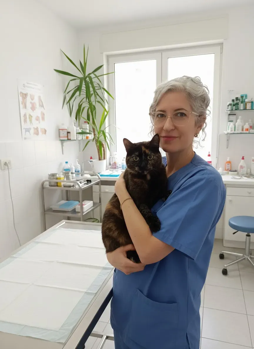 Lucia and cat